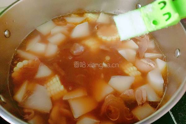 大脚菌玉米鸡汤的做法图解17