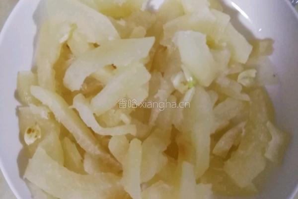 家常菜清炒柚子皮的做法图解4