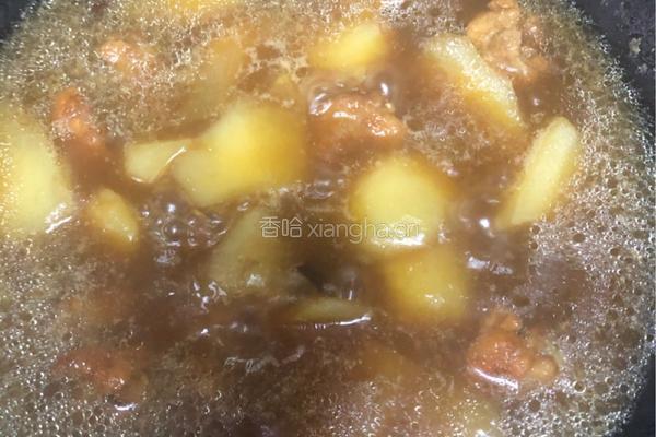 土豆烧鸡腿的做法图解7