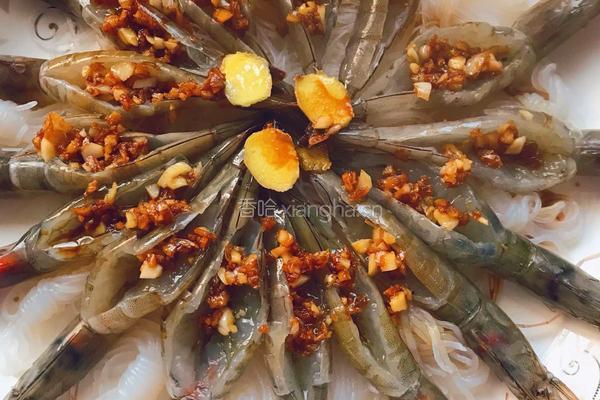 蒜茸粉丝虾的做法图解6