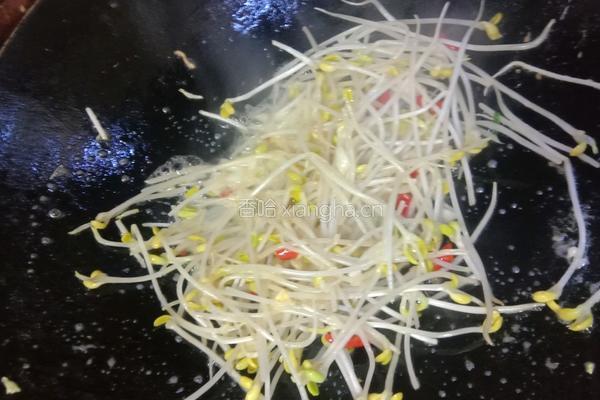 豆芽鸡蛋炒面的做法图解3