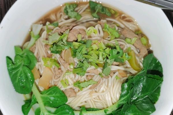 榨菜肉丝面的做法图解7