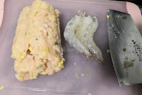 低卡鸡胸肉虾仁丸的做法图解3