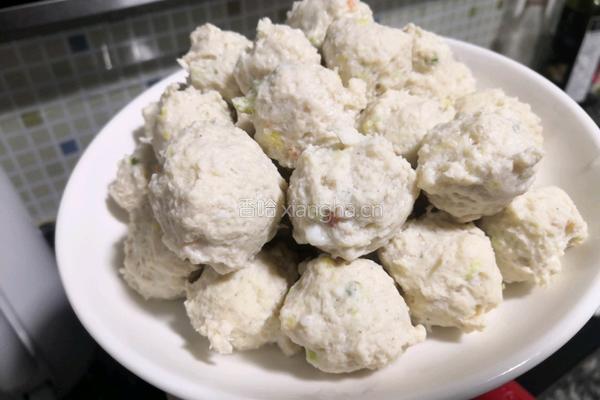低卡鸡胸肉虾仁丸的做法图解12