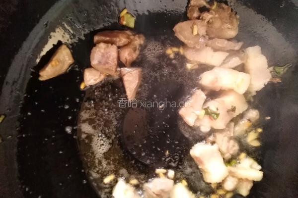 蒜苔炒肉的做法图解4