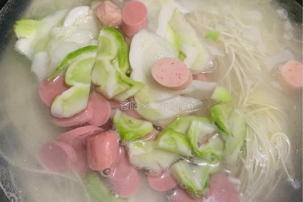 儿菜鸡蛋面条的做法图解10