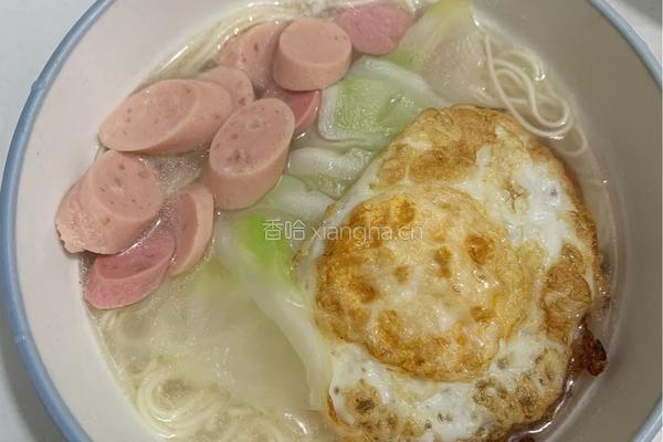 儿菜鸡蛋面条的做法图解12