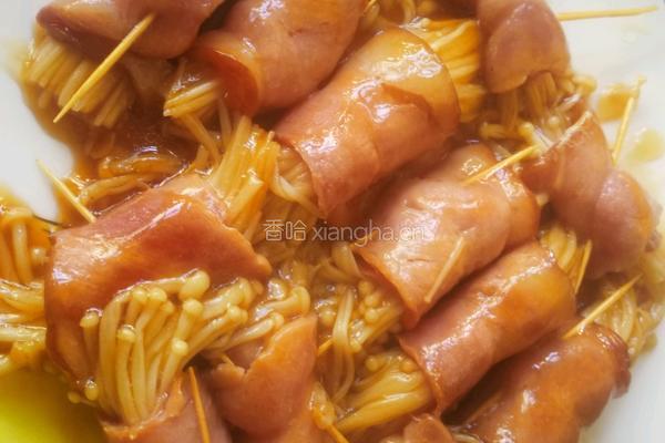 培根金针菇卷卷的做法图解6