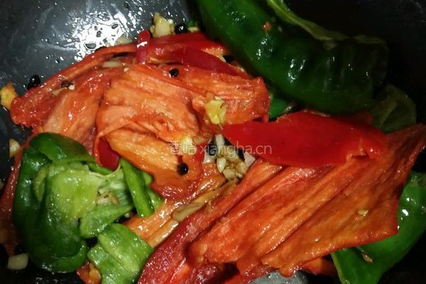 绝代双椒 豆豉煎椒 的做法图解5