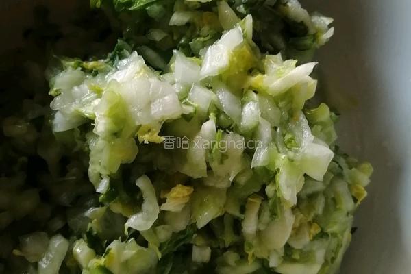 素白菜饺子馅的做法图解1