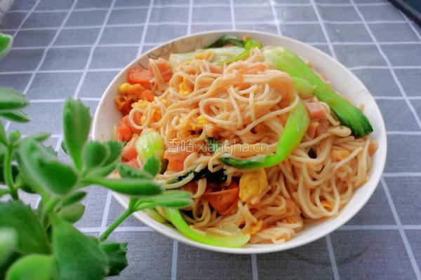 西红柿鸡蛋炒面的做法图解10