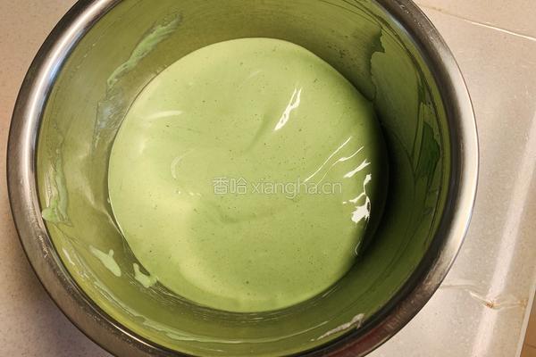 抹茶斑马纹戚风蛋糕的做法图解9
