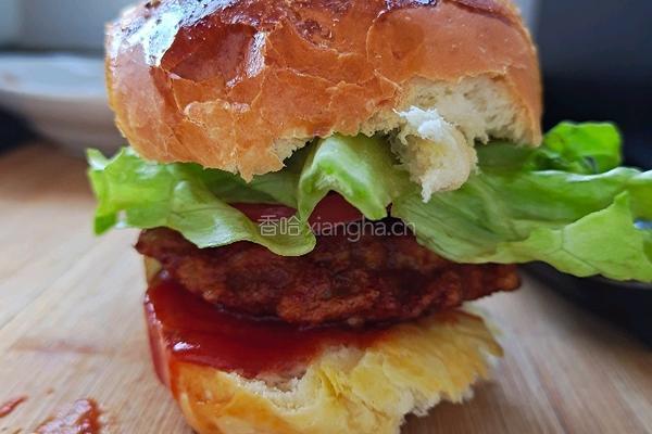 鸡肉汉堡的做法图解10