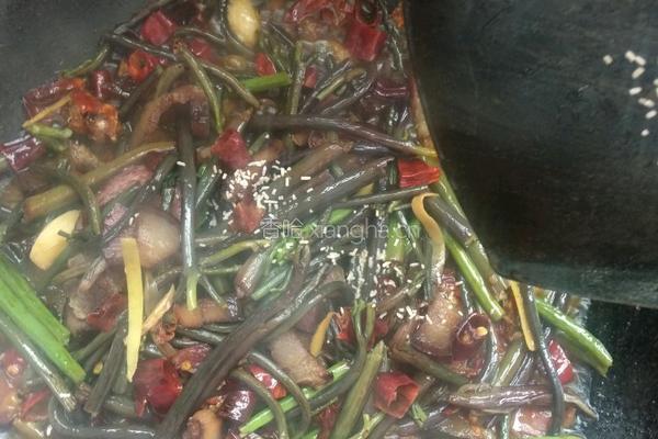 蕨菜炒腊肉的做法图解15