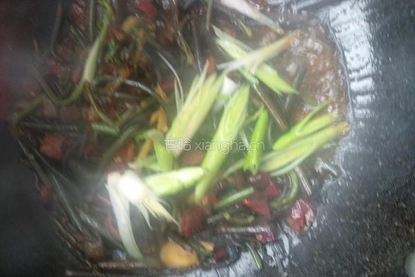 蕨菜炒腊肉的做法图解16