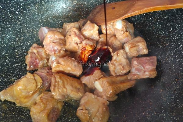 毛豆烧排骨的做法图解5