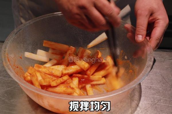 韩式萝卜的做法图解3