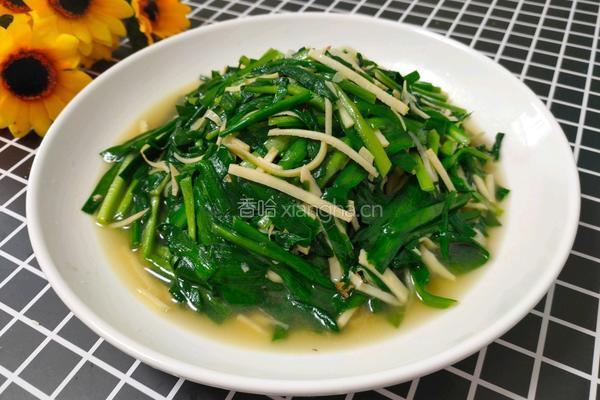 笋丝炒韭菜的做法图解10