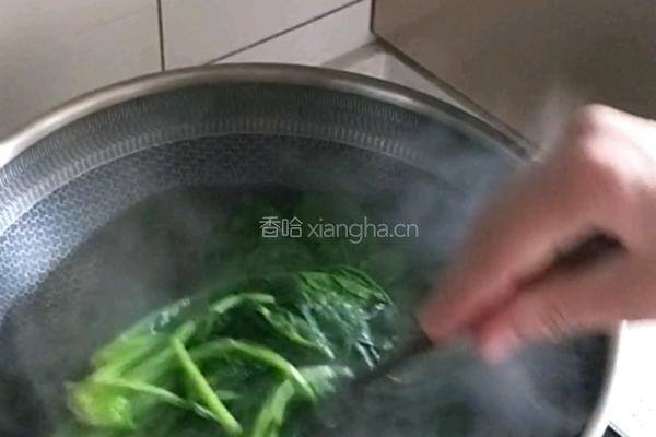 菠菜素包的做法图解2