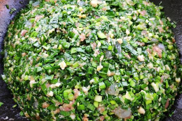 韭菜虾仁鲜肉饺的做法图解5