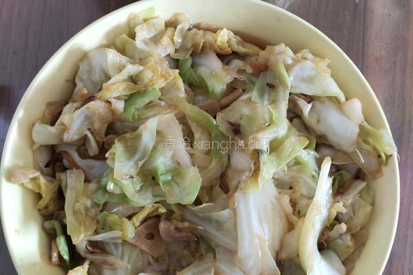 手撕包菜的做法图解3