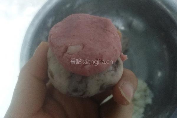 山药玫瑰红豆糕的做法图解5