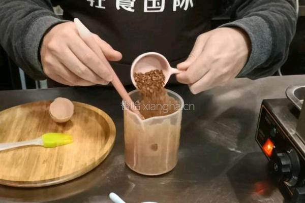提拉米苏核桃华夫饼的做法图解4