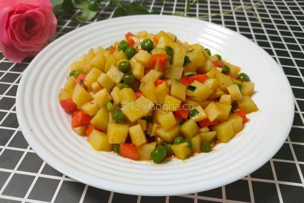 茭白土豆丁的做法图解8