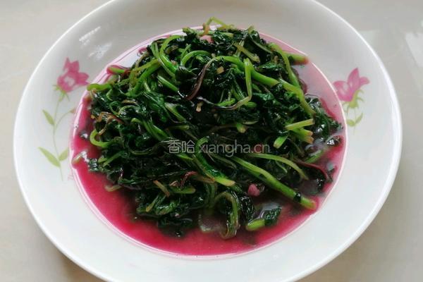 蒜末红苋菜的做法图解6