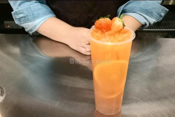 喜茶同款｜橙香草莓果茶的做法图解11