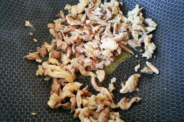 家常芥菜丝咸菜炒肉丝的做法图解3