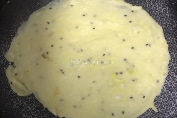 奶香芝麻饼的做法图解4