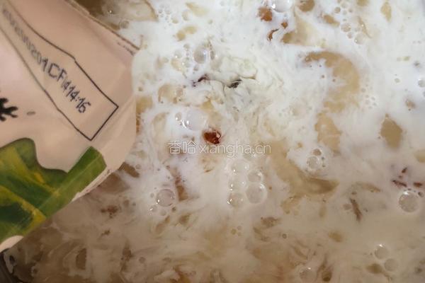 牛奶桃胶银耳羹的做法图解4