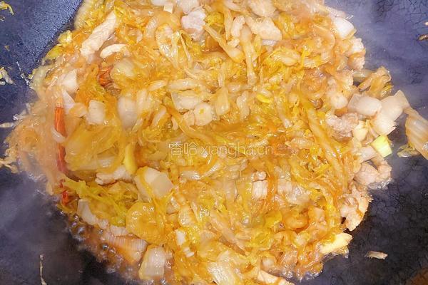 酸菜炒肉的做法图解5
