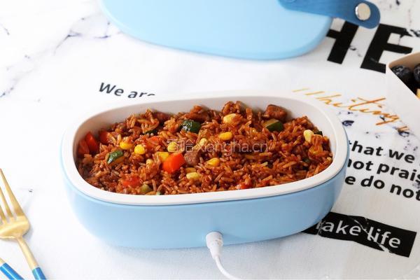 酱油牛肉炒饭便当的做法图解8