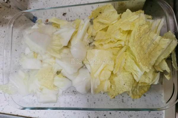 3快分中快菜酸辣白菜片的做法图解2