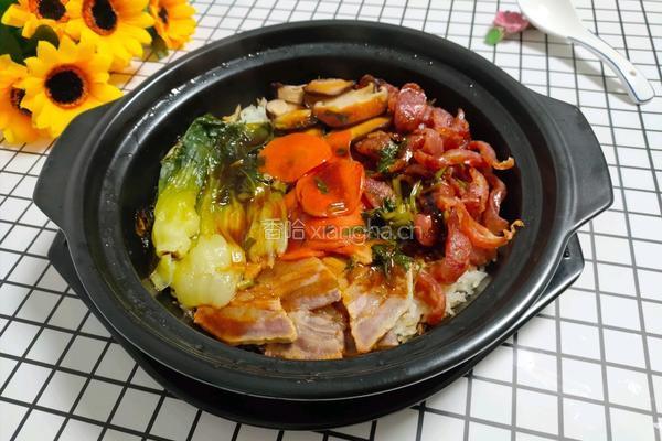 腊肠煲仔饭的做法图解10