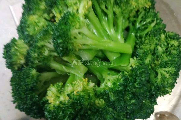 3分钟减肥瘦身菜蒜蓉西兰花的做法图解6