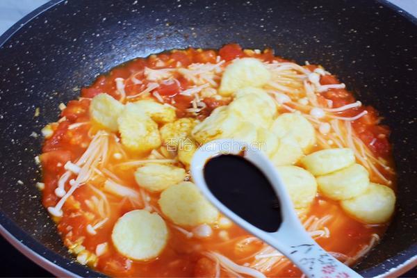 番茄日本豆腐金针菇便当的做法图解11