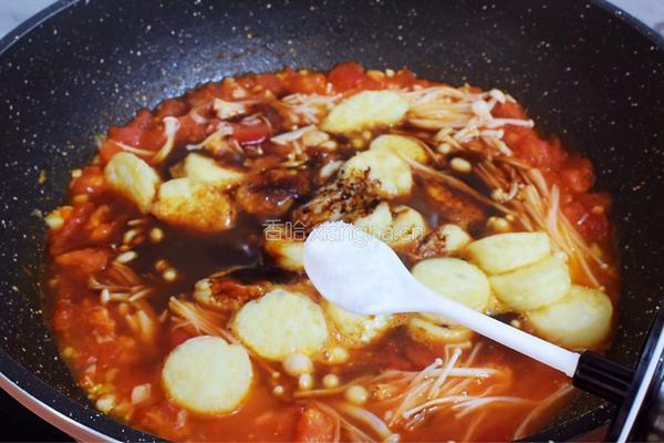 番茄日本豆腐金针菇便当的做法图解15