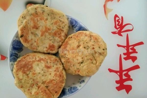 素菜豆渣饼的做法图解4