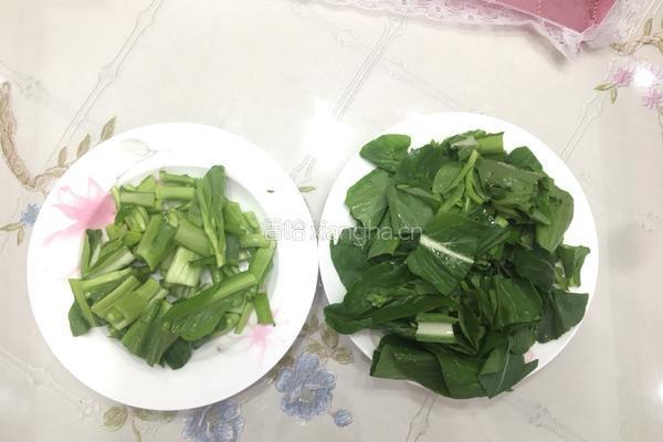 炒青菜的做法图解2