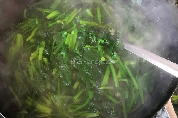 酱汁菠菜的做法图解2