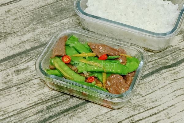 牛肉荷兰豆便当的做法图解12