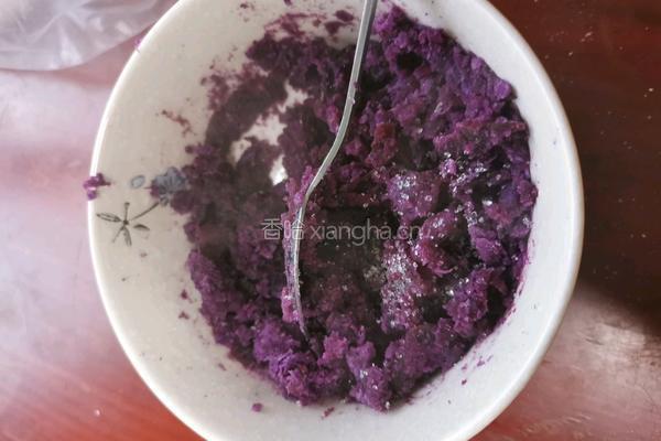 紫薯糯米卷的做法图解4