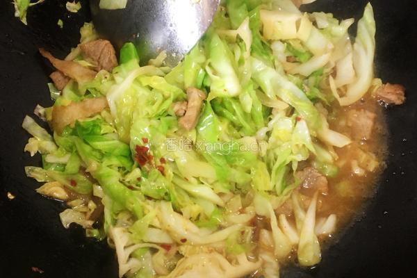 包心菜炒肉的做法图解9