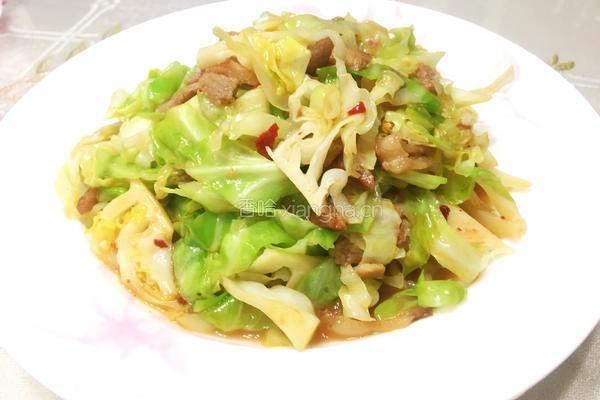 包心菜炒肉的做法图解10