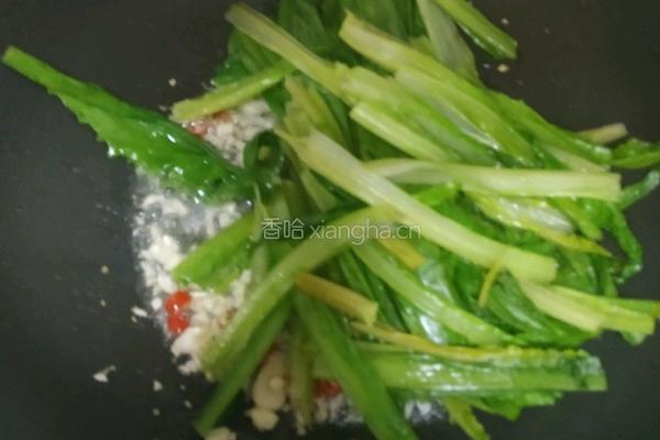 超级快速3分钟出锅蒜蓉油麦菜的做法图解5