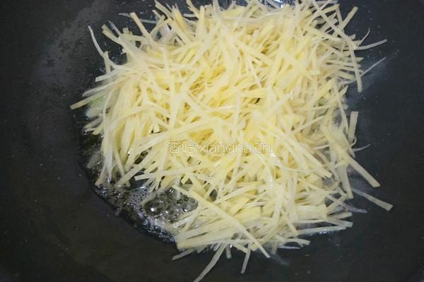 酸辣土豆丝便当的做法图解4