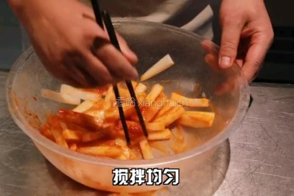 韩式萝卜的做法图解3